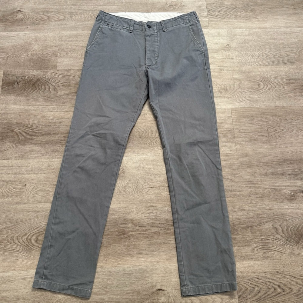 Buck Mason Officer Pant 30 Mens Service Slug Twill Chino Trousers 9.5 oz Cotton